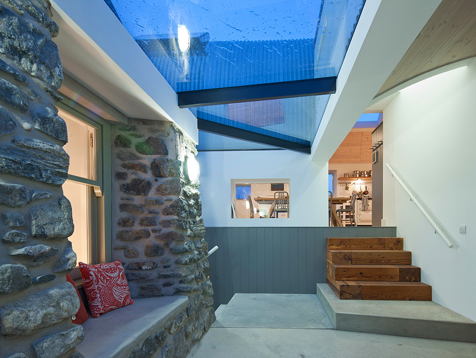 Stone-walls-wooden-stairs