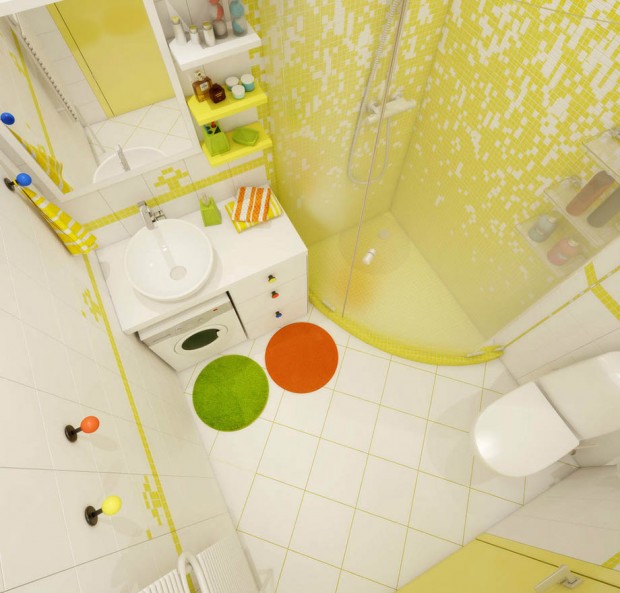 Yellow-white-shower-room3