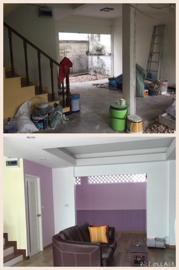 รีโนเวททาวน์เฮ้าส์เก่า2หลัง...กลายเป็นบ้านเดี่ยวน่าอยู่010