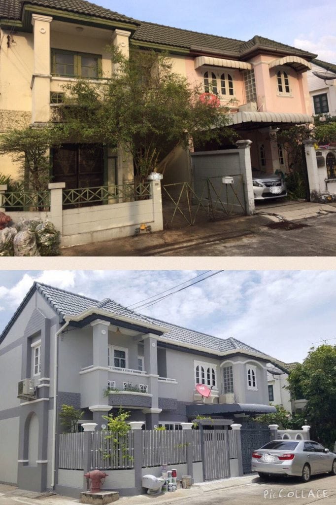 รีโนเวททาวน์เฮ้าส์เก่า2หลัง...กลายเป็นบ้านเดี่ยวน่าอยู่