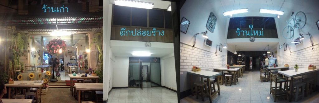 อาคารภาณิชย์ร้าง กลายเป็นร้านอาหารที่ราคาย่อมเยา