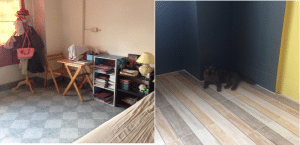 รีโนเวทห้องนอนเก่า20ปีเป็นห้องนอนอันอบอุ่น
