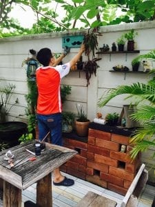 DIY ป้ายประดับสวน