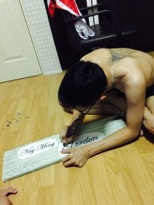DIY ป้ายประดับสวน