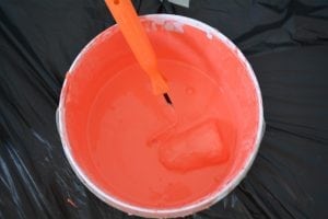 DIY.ผนังบ้านสีสดใส
